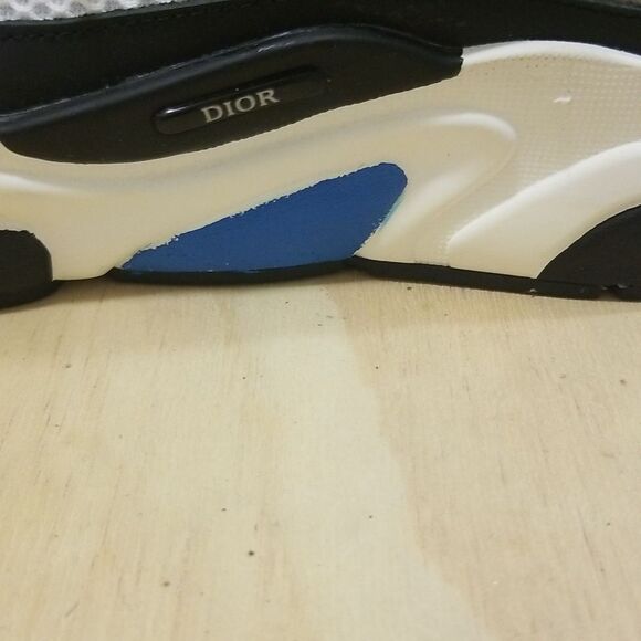 Size 40 ( EU) -DIOR Sneakers B22 Blue/Black Technical Knit 100% Authentic - Picture 4 of 9